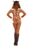 Leg Avenue 3-Piece Darling Deer Catsuit Costume With Ears