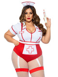 color_red/white | Leg Avenue Plus Nurse Feelgood Sexy Costume