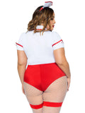 color_red/white | Leg Avenue Plus Nurse Feelgood Sexy Costume