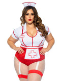 color_red/white | Leg Avenue Plus Nurse Feelgood Sexy Costume