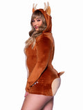 Leg Avenue Fawn Romper Antler Hood Plus Size Costume