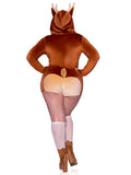 Leg Avenue Fawn Romper Antler Hood Plus Size Costume