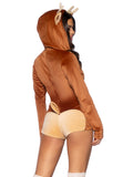 Leg Avenue Fawn Romper Antler Hood Costume