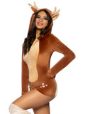 Leg Avenue Fawn Romper Antler Hood Costume