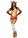 Leg Avenue Fawn Romper Antler Hood Costume