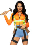 Leg Avenue 2 Piece Nailed It Construction Worker Costume