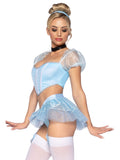 Leg Avenue 4 Piece Glass Slipper Cinderella Costume