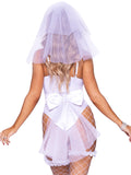 Leg Avenue 3 Piece Bridal Babe Costume