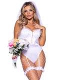 Leg Avenue 3 Piece Bridal Babe Costume