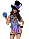 Leg Avenue 3 Piece Mischievous Mad Hatter Costume