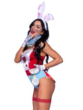 Leg Avenue 4 Piece Curious White Rabbit Costume