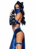 Leg Avenue 5 Piece Blue Mortal Ninja Costume