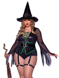 Leg Avenue 2 Piece Envious Witch Babe Plus Size Costume