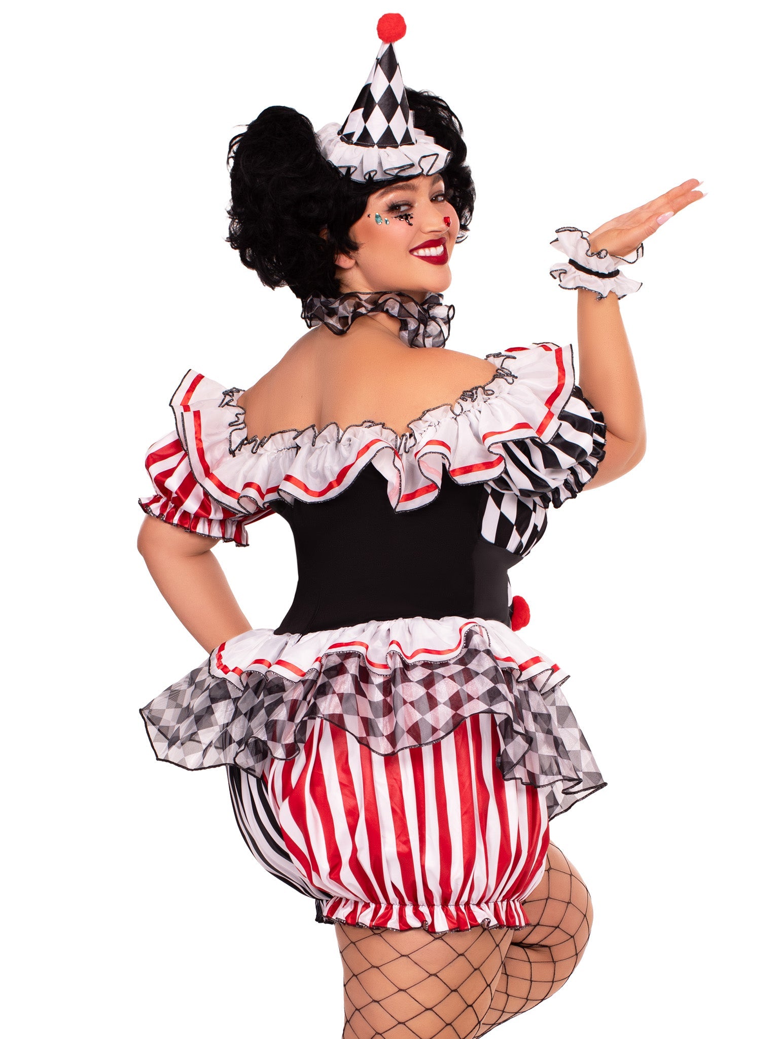 Leg Avenue Plus Darling Harlequin Costume