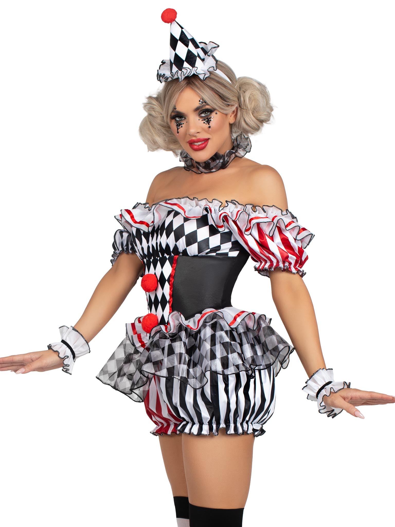 Leg Avenue Darling Harlequin Clown Costume