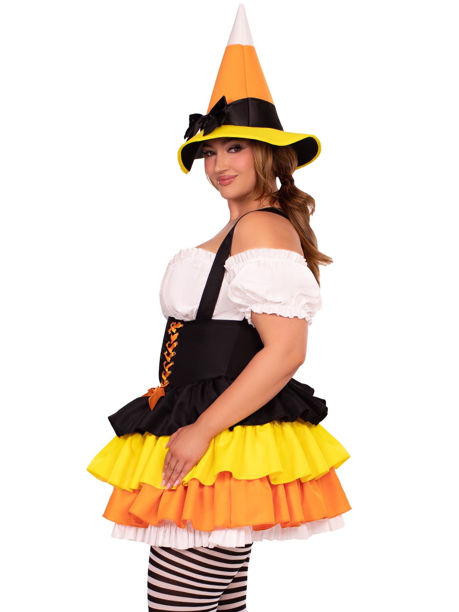 Leg Avenue Plus Candy Corn Witch Costume