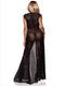 Leg Avenue Rhinestone Sheer Robe Dress Lingerie