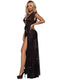 Leg Avenue Rhinestone Sheer Robe Dress Lingerie