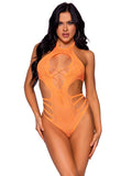 Leg Avenue Seamless Lace Cut Out Bodysuit