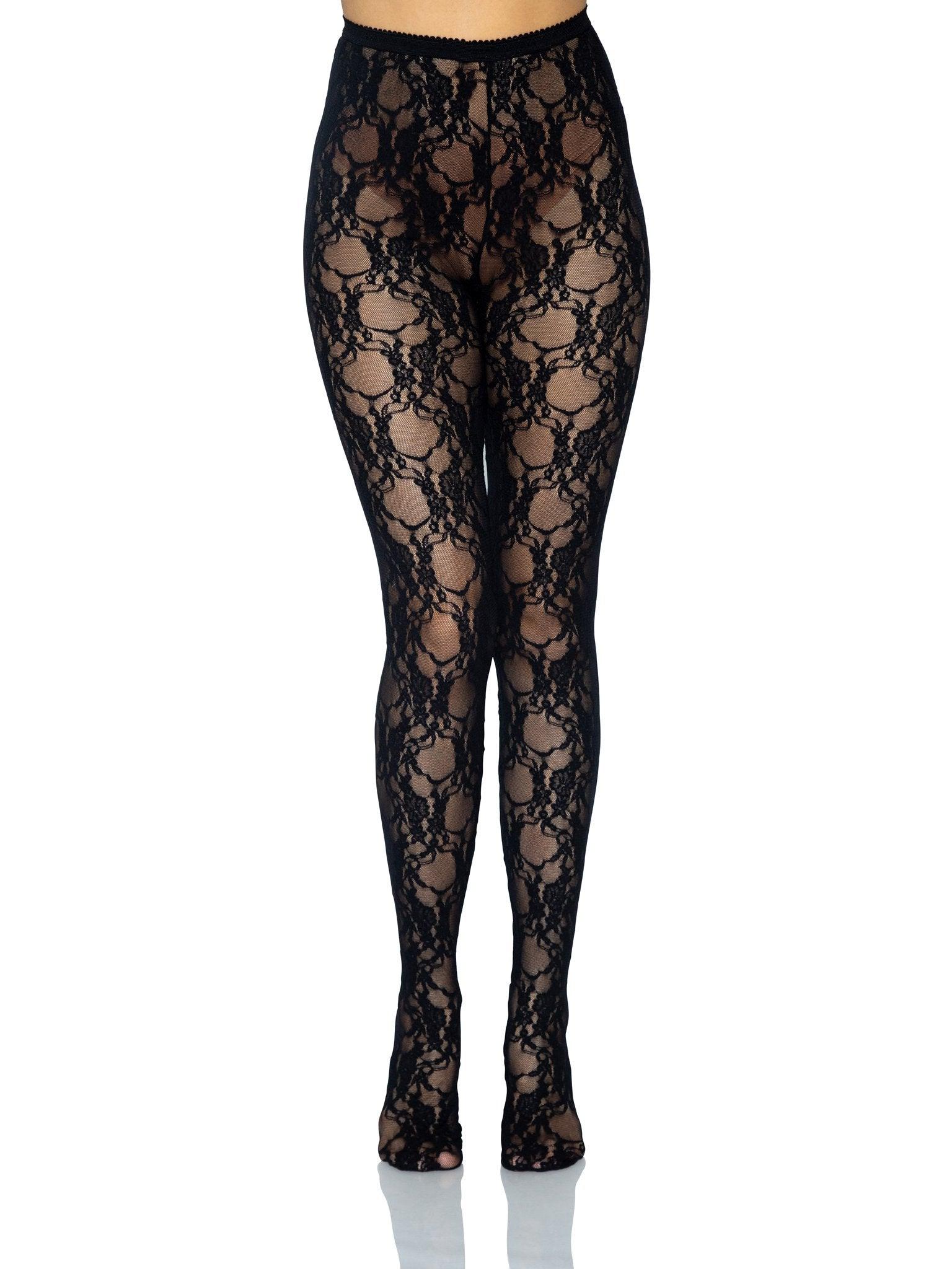 Leg Avenue Tori Floral Lace Tights