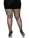 Leg Avenue Plus Size Lace Skull Fishnet Tights