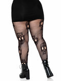 Leg Avenue Plus Sugar Skull Net Tights