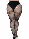 Leg Avenue Plus Size Pirate Booty Skull Net Tights