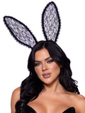 Leg Avenue Ruffle Trimmed Bendable Lace Bunny Ears