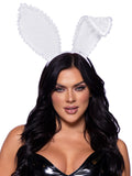 Leg Avenue Ruffle Trimmed Bendable Lace Bunny Ears