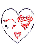 Leg Avenue Heart Queen Adhesive Face Jewels Sticker