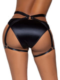 Leg Avenue Leather Look Bottom with O-Ring Harness
