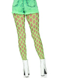 color_neon green | Leg Avenue Ivy Pothole Net Tights