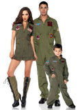 Leg Avenue Boy's Top Gun Flight Suit Costume