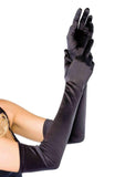 color_black | Leg Avenue Extra Long Opera Length Satin Gloves