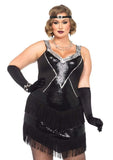 Leg Avenue Plus Glamour Flapper Costume