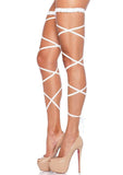 color_white | Leg Avenue Yuna Garter Leg Wraps