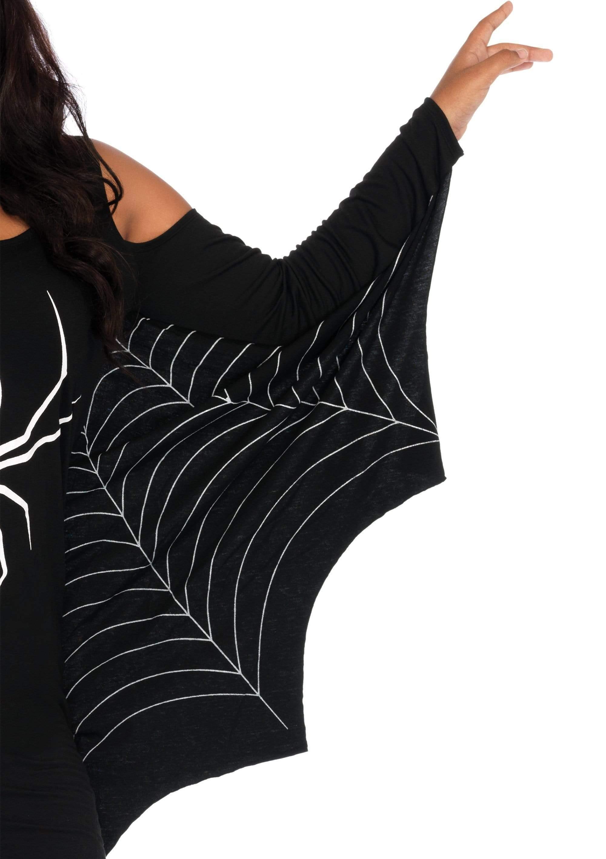 Leg Avenue Plus Jersey Spider Web Dress With Wings