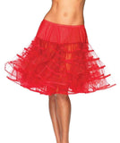 color_red | Leg Avenue Knee Length Layered Petticoat Costume Skirt