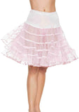 color_pink | Leg Avenue Knee Length Layered Petticoat Costume Skirt