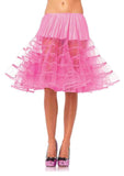 color_neon pink | Leg Avenue Knee Length Layered Petticoat Costume Skirt