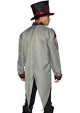 color_grey | Leg Avenue Men's Military Jacket with Tails