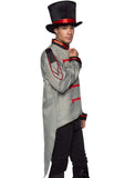 color_grey | Leg Avenue Men's Military Jacket with Tails