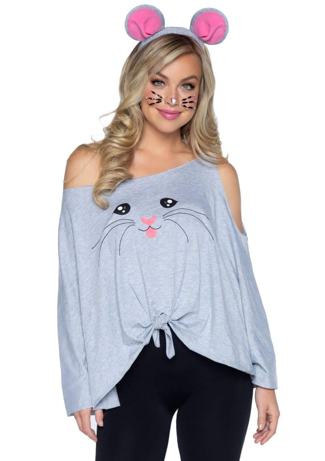 Leg Avenue Mouse T-Shirt Poncho Set