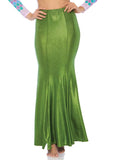 color_green | Leg Avenue Plus Shimmer Spandex Mermaid Costume Maxi Skirt