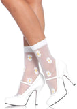 Leg Avenue Sheer Daisy Anklets