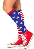 Leg Avenue Stars and Stripes Knee High Socks