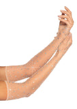 Leg Avenue Rhinestone Fishnet Opera Length Gloves