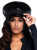 Leg Avenue Rhinestone Trimmed Military Hat