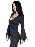 Leg Avenue High Slit Floor Length Bodycon Gothic Dress