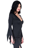 Leg Avenue High Slit Floor Length Bodycon Gothic Dress